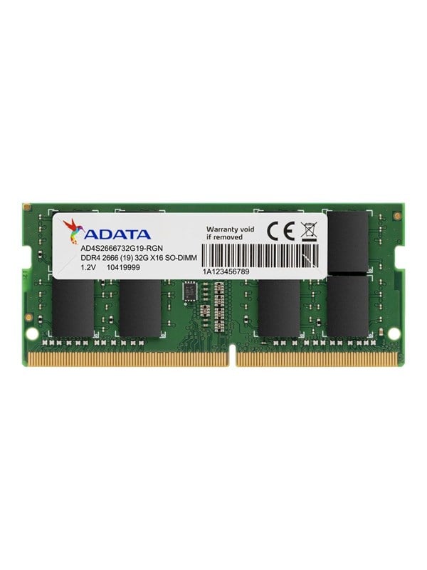 A-Data Premier SODIMM DDR4-3200 - 32GB - CL22 - Single Channel 1 pcs - Grn