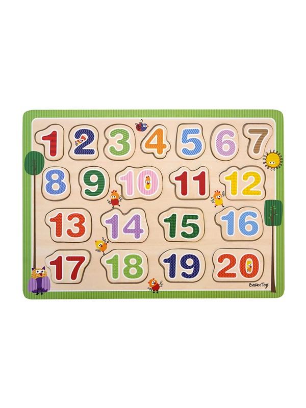 Barbo Toys Wacky Wonders - Wooden Puzzle - Numbers INT