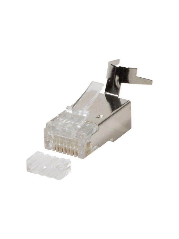 LogiLink RJ45 modular plug Cat81Cat6A shielded 10 pcs