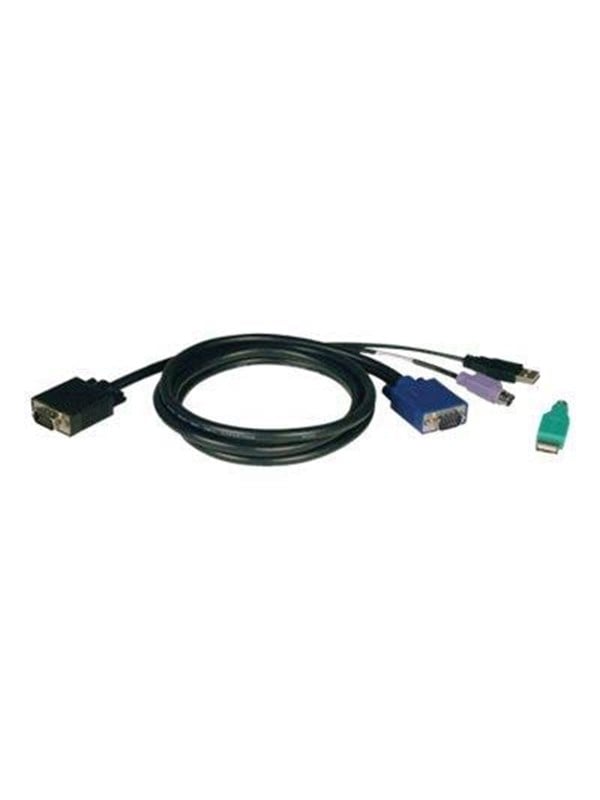 Tripp Lite 6ft USB / PS2 Cable Kit for KVM Switches B040 / B042 Series KVMs 6' - keyboard / video / mouse (KVM) cable kit - 1.8 m
