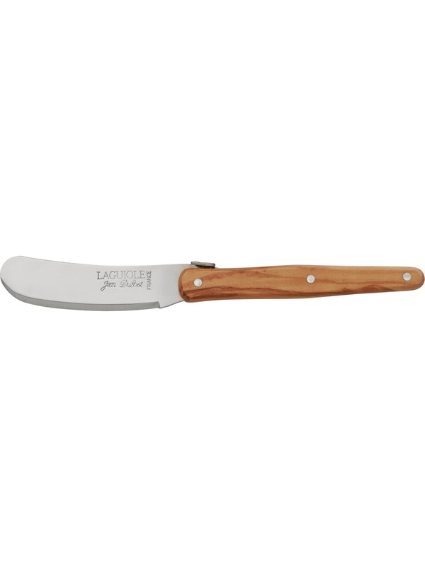 Jean Dubost Buttermesser Olivenholz Laguiole gerader Griff 15 cm