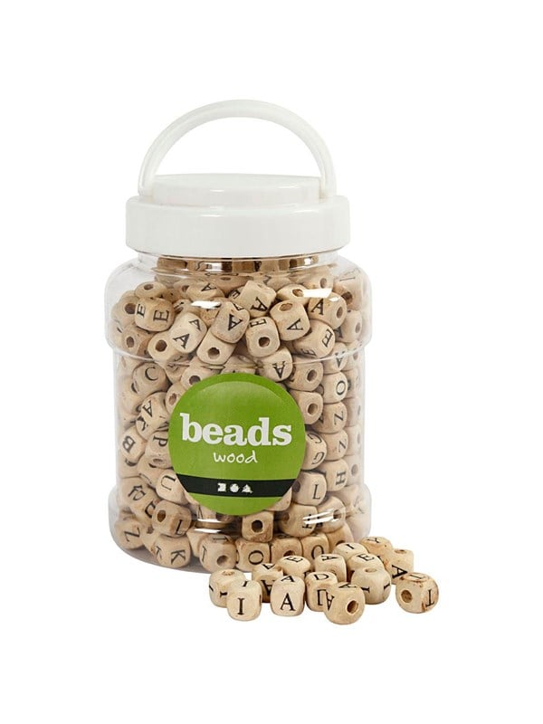 Creativ Company Wooden Letter Bead Set 400pcs