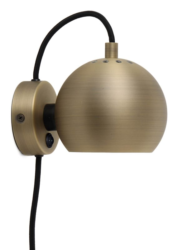 Frandsen BALL WALL LAMP - MATT ANTIQUE BRASS