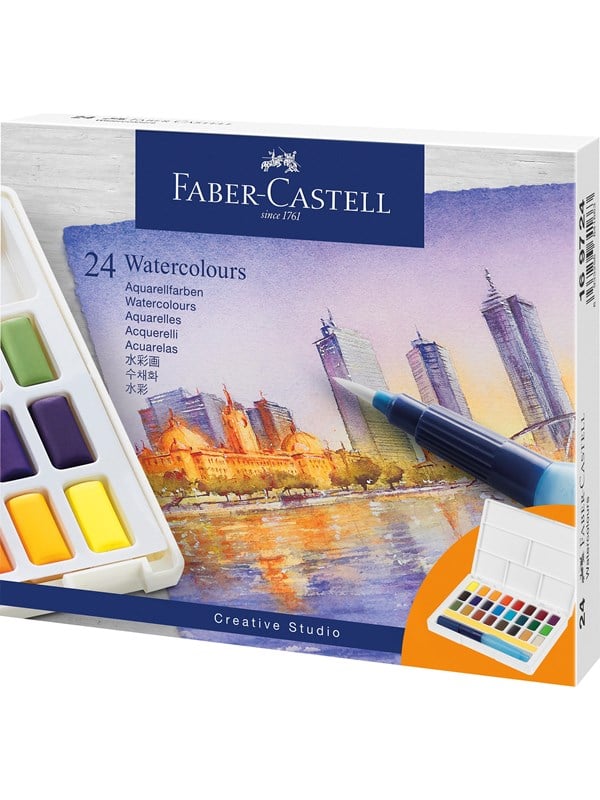 Faber-Castell Aquarellfarben in Npfchen 24er Etui