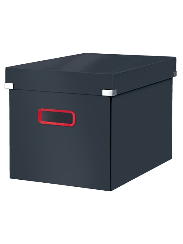 Leitz Click & Store Cosy Aufbewahrungs- und Transportbox Cube Groß Samtgrau