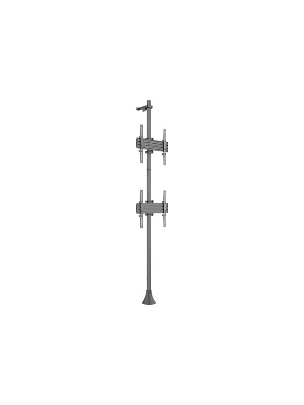 Multibrackets M Pro Series - stand - for 2 LCD displays - black - Max 60 kg - recommended for 65"