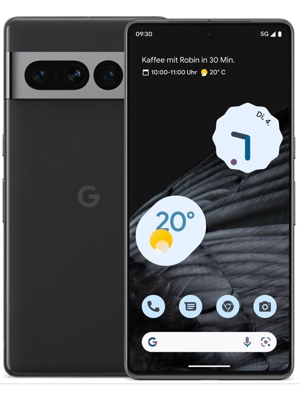Pixel 7 Pro - 5G Smartphone - Dual-SIM - RAM 12 GB   Interner Speicher 128 GB - OLED-Display - 67 - 3120 x 1440 Pixel (120 Hz) - Triple-Kamera 50 MP 48 MP 12 MP - front camera 108 Megapixel - Obsidian