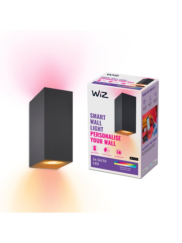 WiZ Up&Down Spots Deckenleuchte Tunable White & Color 690lm Schwarz Einzelpack