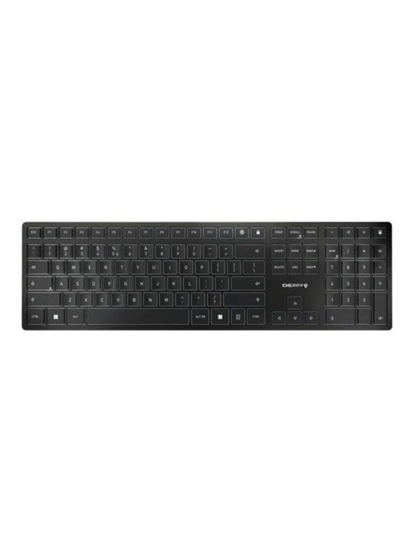 Cherry KW 9100 SLIM - Tastaturen - Nordisch - Silber