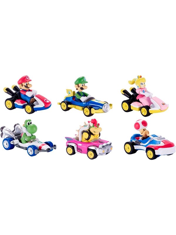 Fahrzeug Mario Ass 1/64 (zufälliges Modell) Mattel France Hwheels