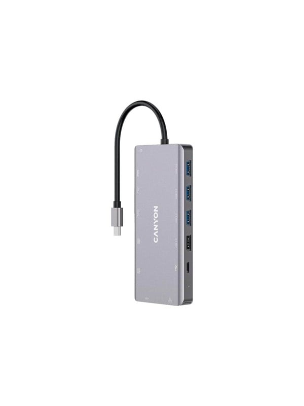 Canyon DS-12 13-in-1 USB-C Hub 4K Dunkelgrau