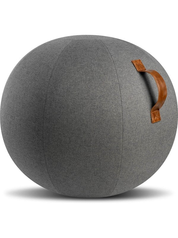 Mørkegrå JobOut Coreball Icon balancebold med filtbetræk