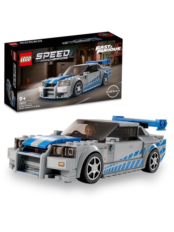 LEGO Speed Champions 76917 2 Fast 2 Furious Nissan Skyline GT-R R34