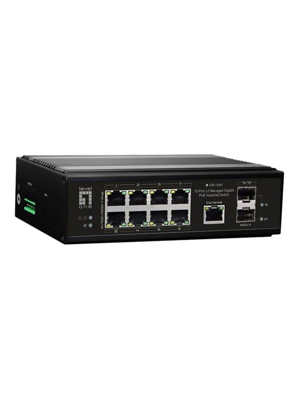 LevelOne IGP-1061 - switch -40C to 75C - 10 ports - Managed