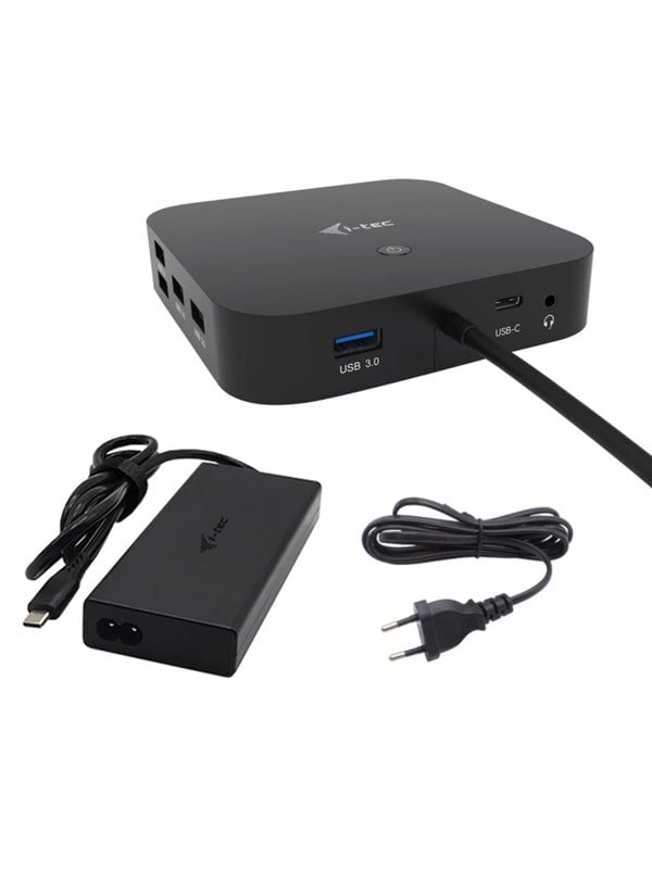 I-Tec USB-C HDMI Dual DP Docking Station with Power Delivery 100 W + i-tec Universal Charger 100 W