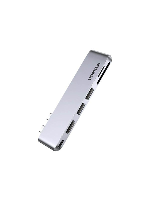 UGREEN CM380 USB-C Hub (80856) für Apple MacBook Pro / Air Serie, 2 x USB-A 3.0 - 1 x USB-C - 1 x HDMI - 1 x SD - 1 x microSD