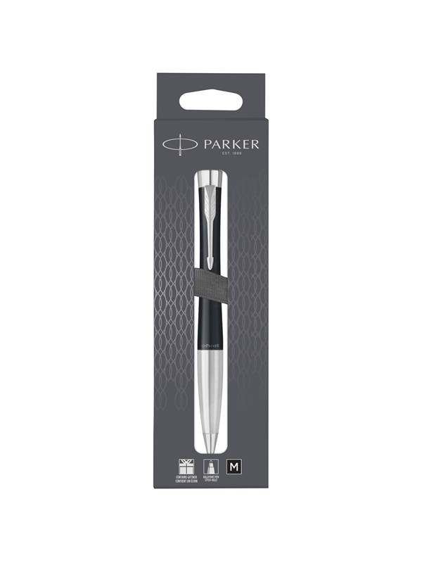 Parker Urban Core Muted Black C.C. Kugelschreiber in Geschenkbox mit Eurolochung