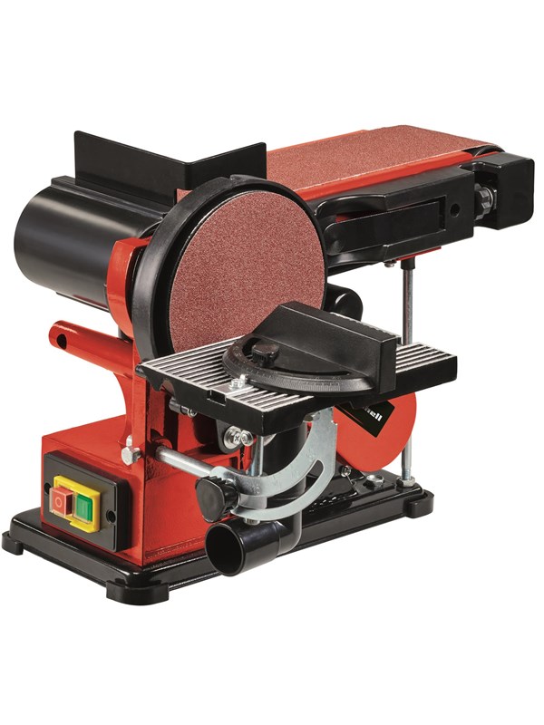 Image of EINHELL Stand-Band-Tellerschleifer »Classic«, 380 W, Bandgeschwindigkeit: 1500 m/min - rot