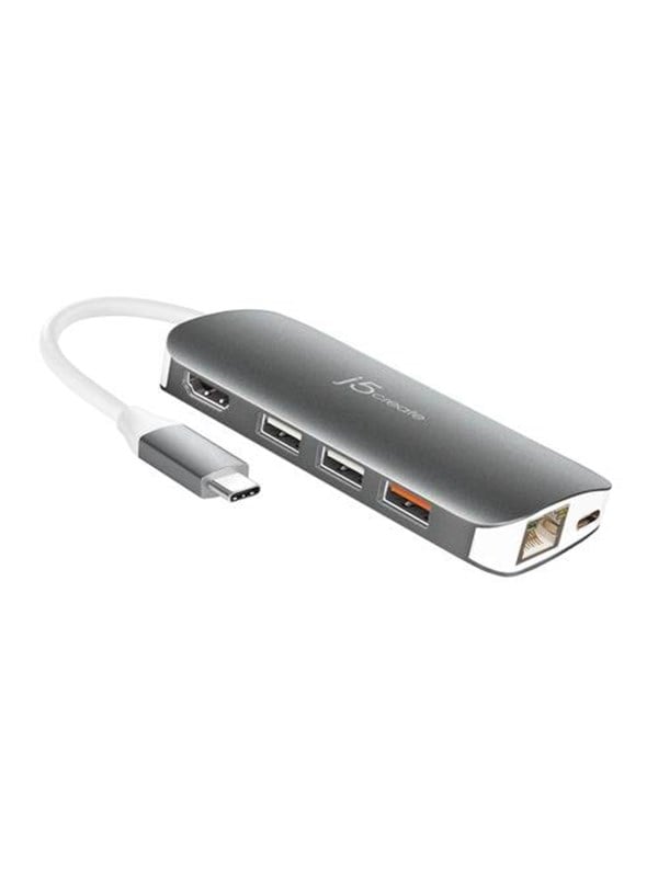 j5create JCD383 - docking station - USB-C 3.1 - HDMI - GigE