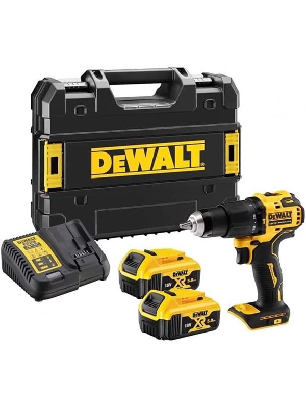 Dewalt DCD709P2T-QW 18V XR Compact Brushless Hammer Drill Driver 2 X 5 Ah