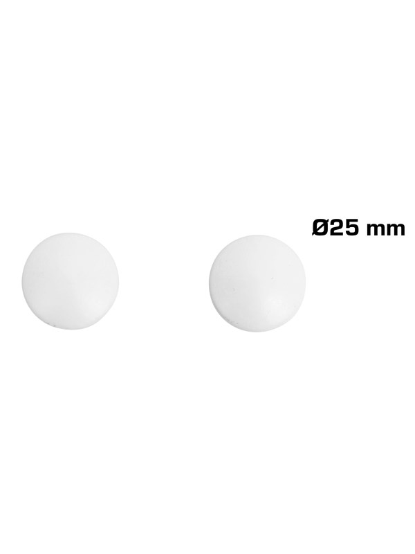 Home>it wooden knob Ø25 mm white oak 2 pcs