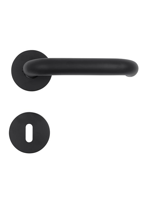 Home>it Door Handle With U-handle 19 mm Matt Black