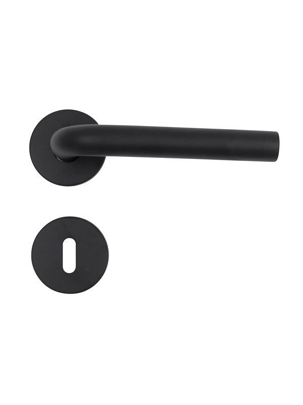 Home>it Door Handle With L-handle 19 mm Matte Black