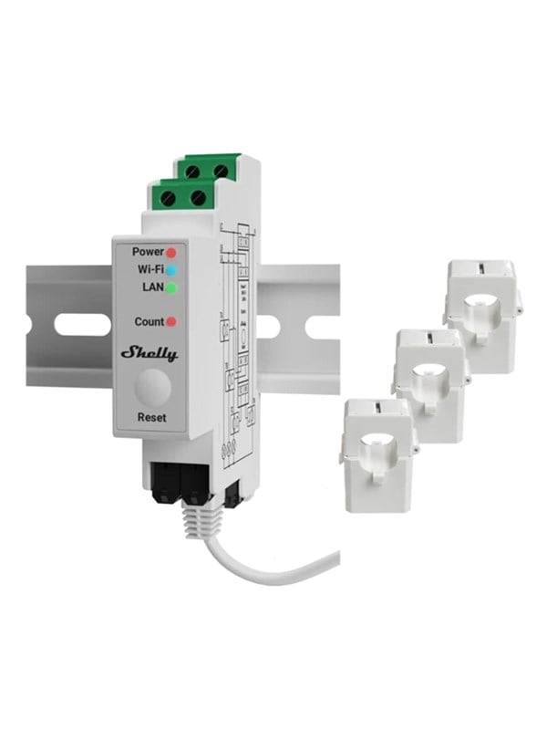 Shelly Pro 3EM 3-phasiger Energiezähler 120A WLAN - Image 6