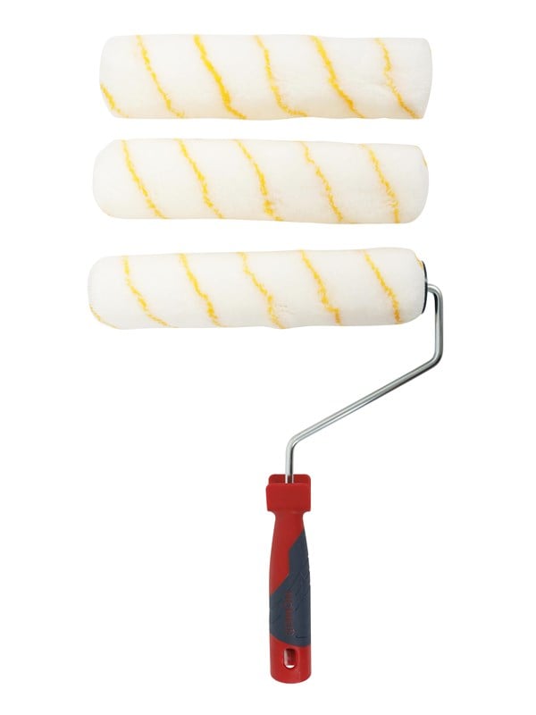 Work>it Paint Roller Set with 2 Extra Rollers 25 cm