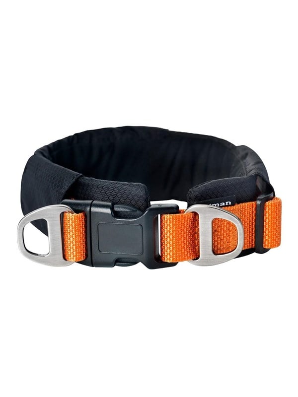 Dogman Emmi Gepolstertes Halsband Verstellbar Orange L (53mm x 50-85cm)