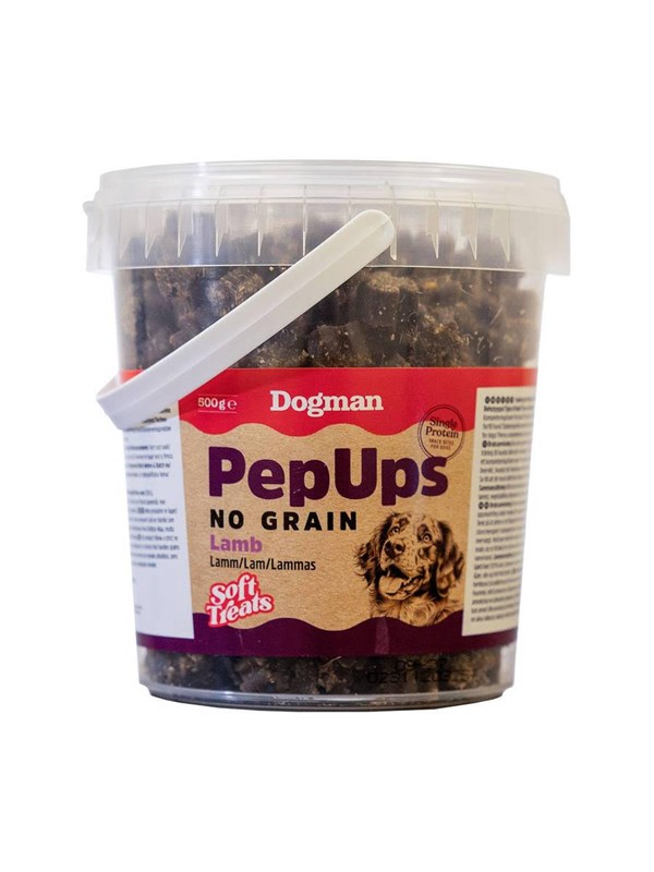 Dogman PepUps No Grain Lamm Hundeleckerlis 500g