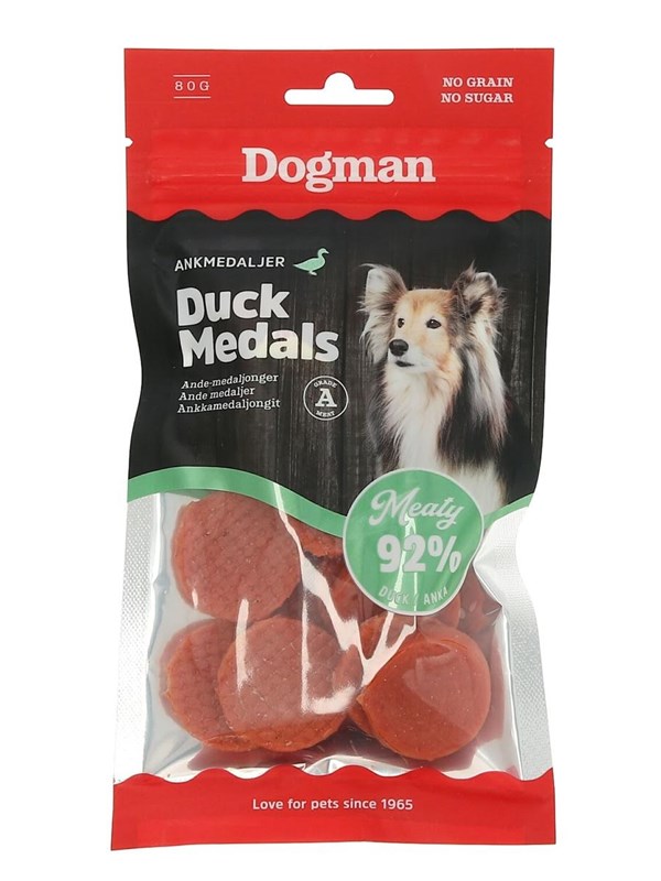 Dogman Meaty Fleischige Entenmedaillen Hundeleckerlis 80g