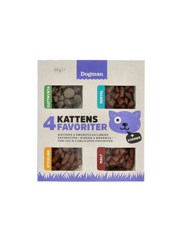 Dogman Die 4 kstlichen Lieblinge der Katze 95g