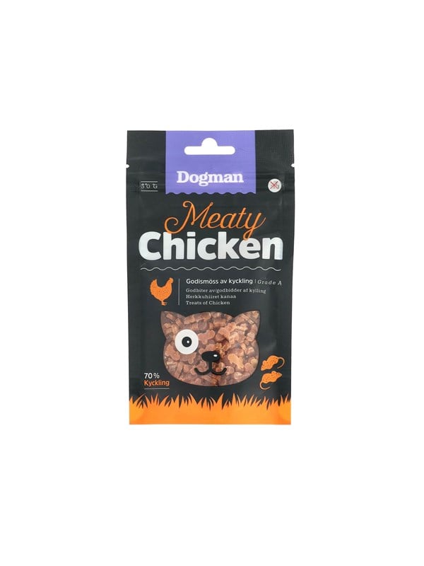 Dogman Meaty Hhnchen-Snacks fr Katzen 30g