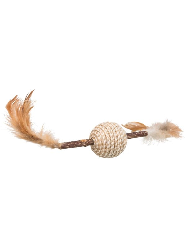 Trixie Matatabi Feder und Rasselball Katzenspielzeug 20cm
