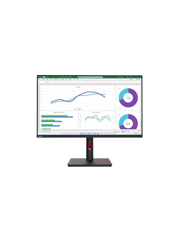 Image of 31.5" Lenovo ThinkVision T32h-30 - 2560x1440 (QHD) - 60Hz - IPS - 90W USB-C