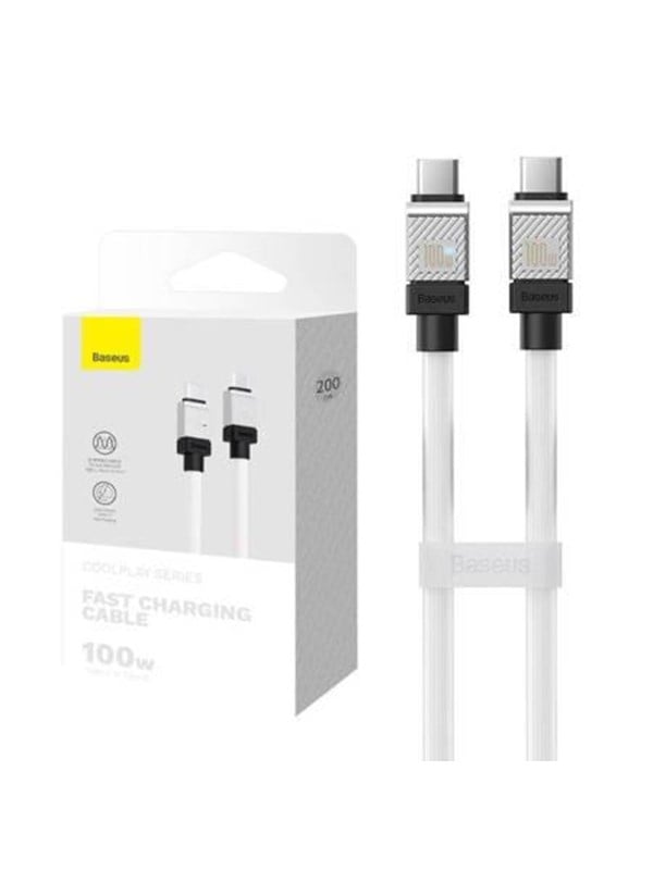 Baseus Cable USB-C do USB-C CoolPlay 100W 2m (white)