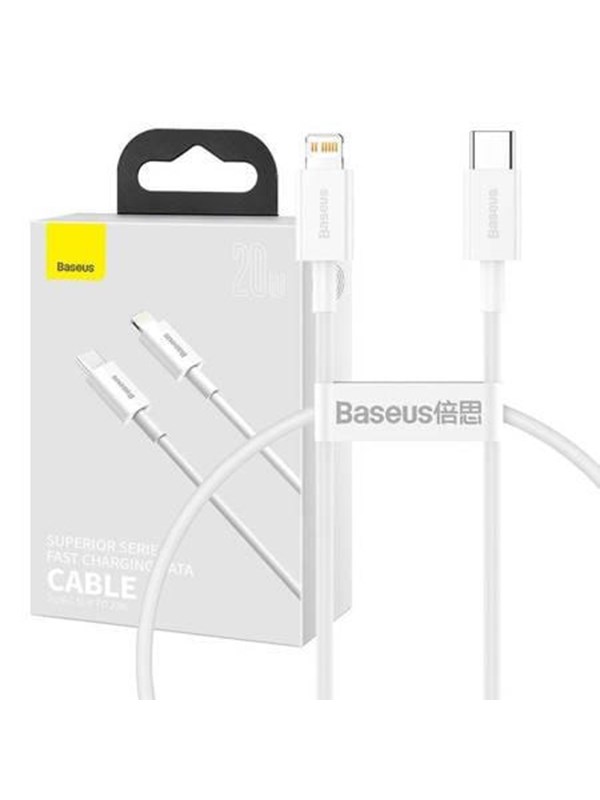 Baseus Superior Series USB-C auf Lightning Kabel 20W 0.25m | Weiß | PD