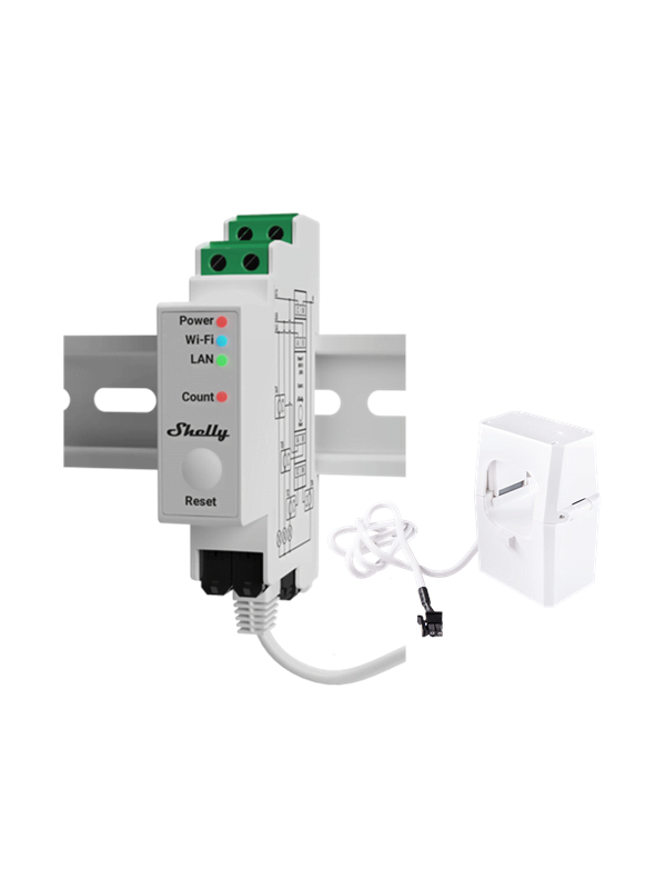 Shelly Pro 3EM 400A Stromzähler Bluetooth, Wi-Fi