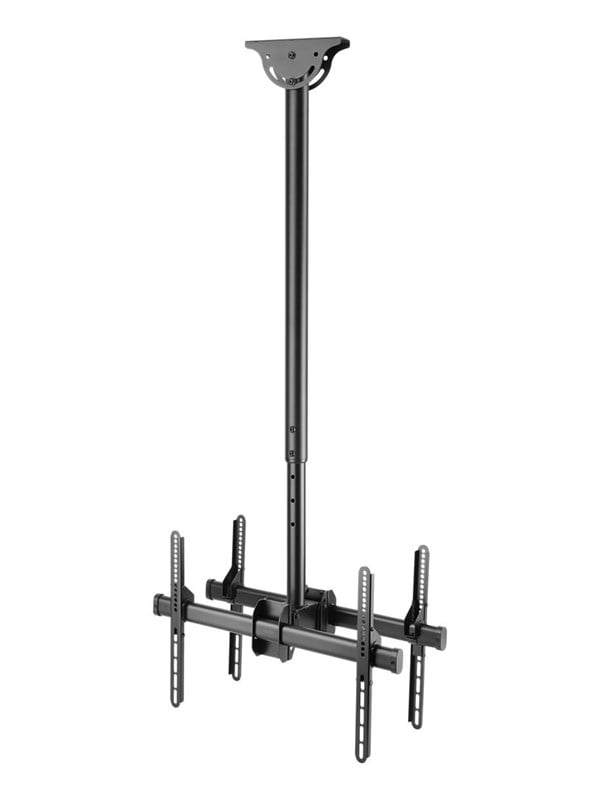 Deltaco ARM-0404 Office Telescopic Double TV Ceiling Mount - Max 45 kg - recommended for 70