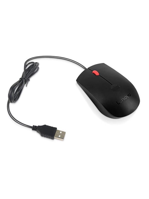 Lenovo - mouse - USB-A - black - Maus Schwarz