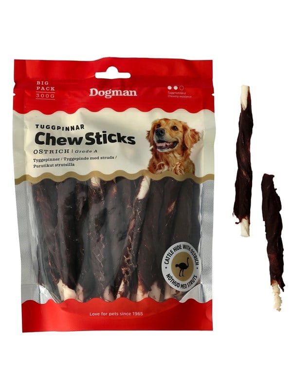 Dogman Mit Strau umwickelte Rinderhaut-Kaustbchen 125 cm 25er-Pack