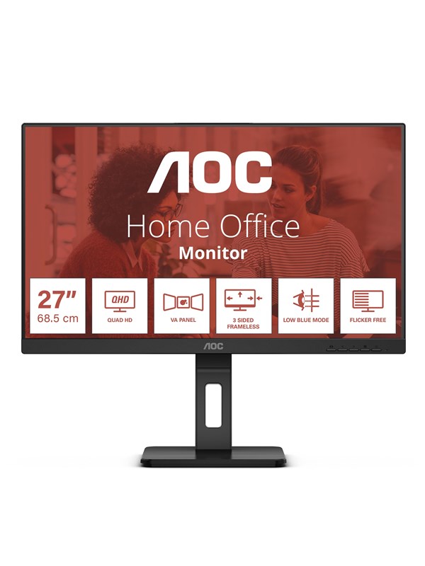 Image of 27" AOC Q27E3UMF - 2560x1440 (QHD) - 75Hz - VA