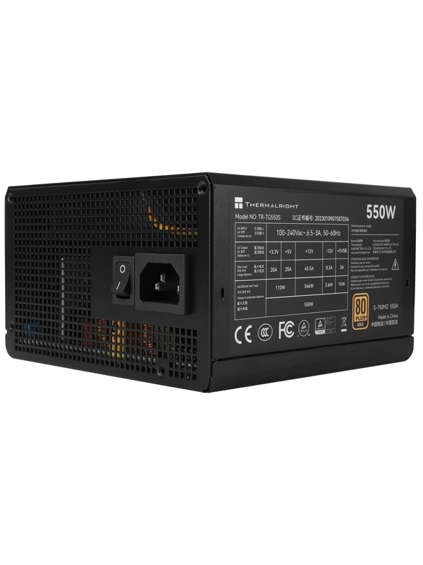 Thermalright TG S (Non-Modular) schwarz - Netzteile - 550 Watt - 120 mm - ATX 3.0 - 80 Plus Gold zertifiziert