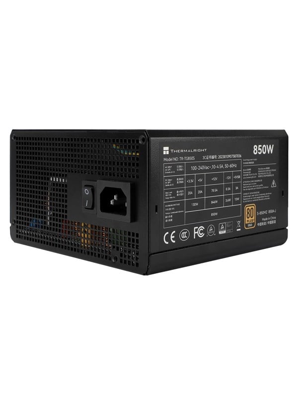 Thermalright TG S (Non-Modular) schwarz - Netzteile - 850 Watt - 120 mm - ATX 3.0 - 80 Plus Gold zertifiziert