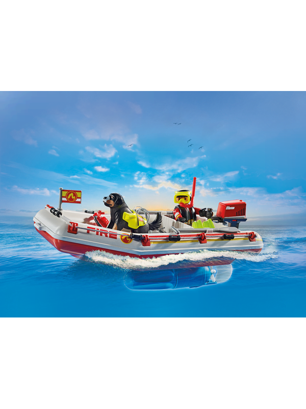 Playmobil Action - Feuerwehrboot mit Aqua-Scooter
