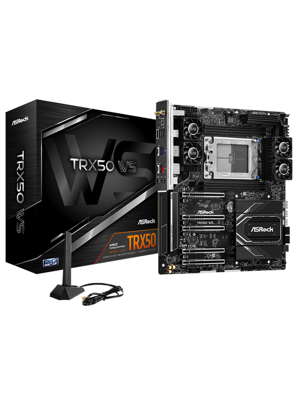 ASRock TRX50 WS Mainboard - AMD TRX50 - AMD sTR5 - DDR5 RAM - Extended ATX