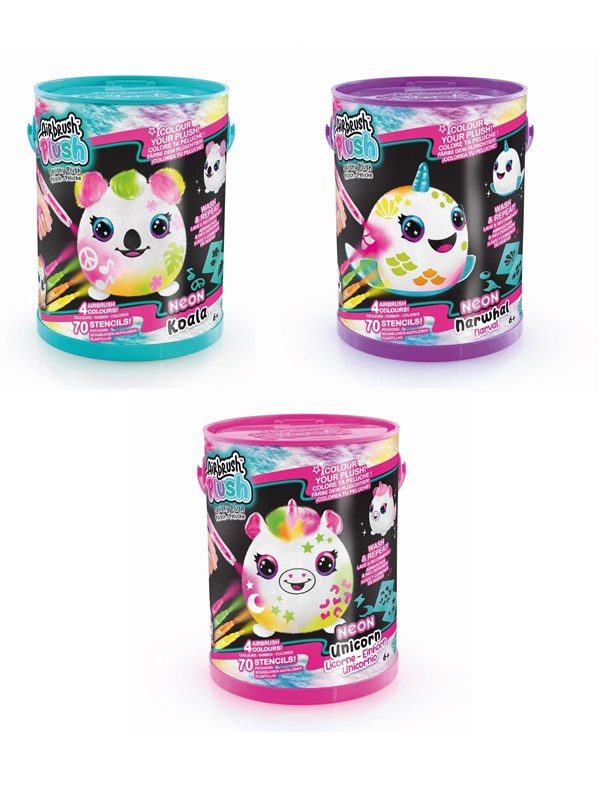 Image of Airbrush Plush Neon Squish Pals Paint Can