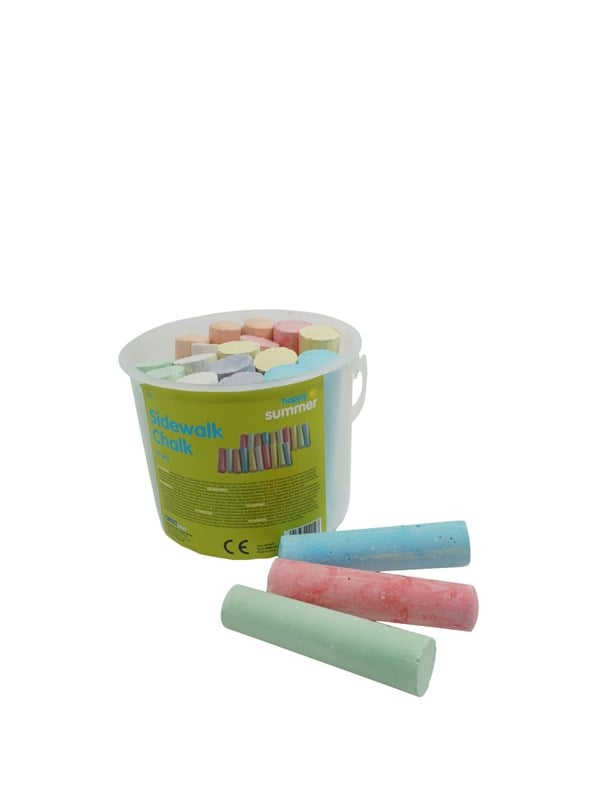 Happy Summer Sidewalk Chalk Bucket 20pcs