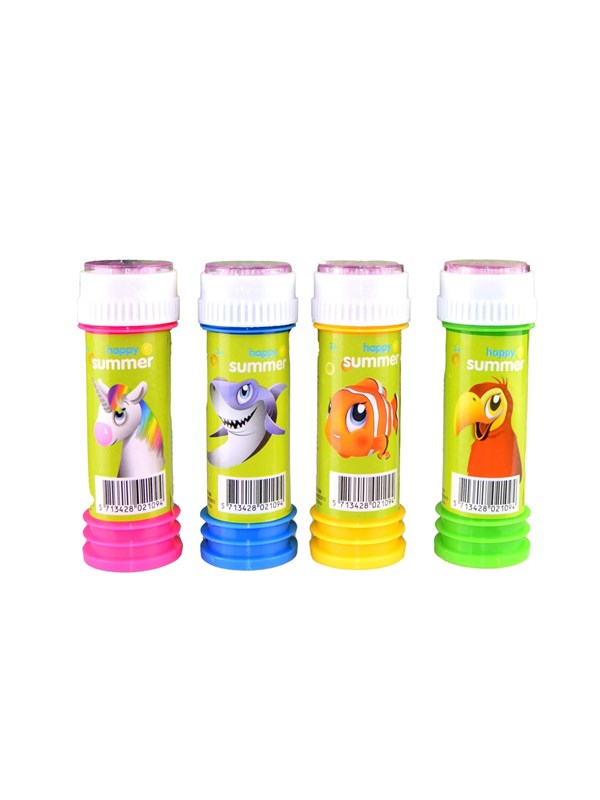 Happy Summer Animal Bubbles  60ml 4asst